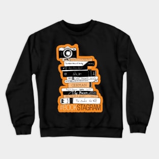 Bookstagram Orange Crewneck Sweatshirt